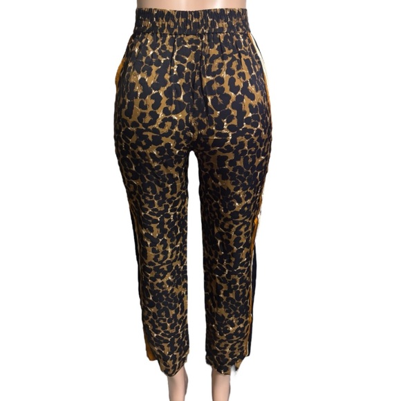 KOBI HALPERIN Women’s Aria Side-Stripe Animal-Print Cropped Pants - Picture 4 of 14